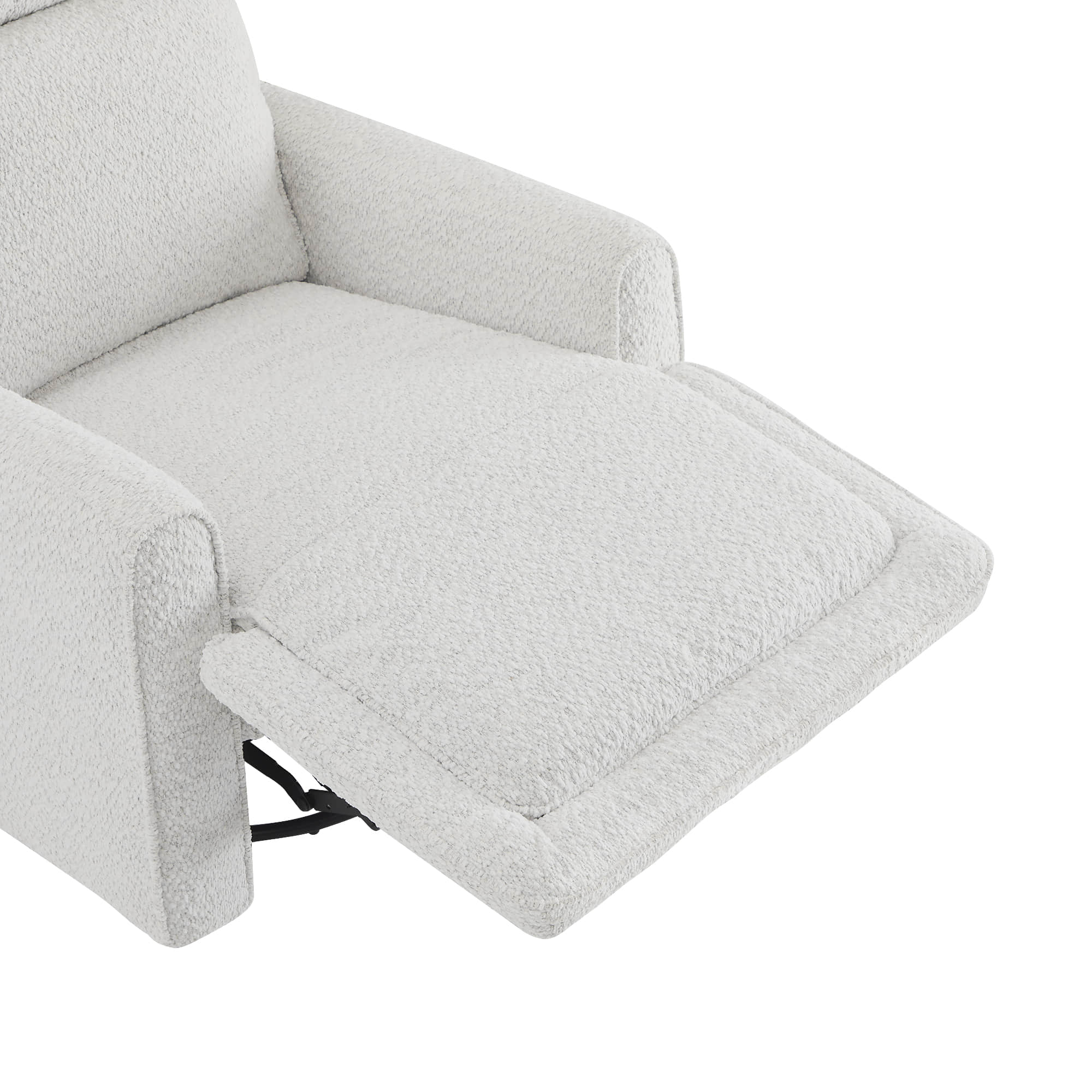 Elysian Power Swivel Nursery Glider Recliner with Adjustable Headrest