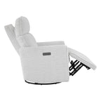 Elysian Power Swivel Nursery Glider Recliner with Adjustable Headrest