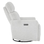 Elysian Power Swivel Nursery Glider Recliner with Adjustable Headrest