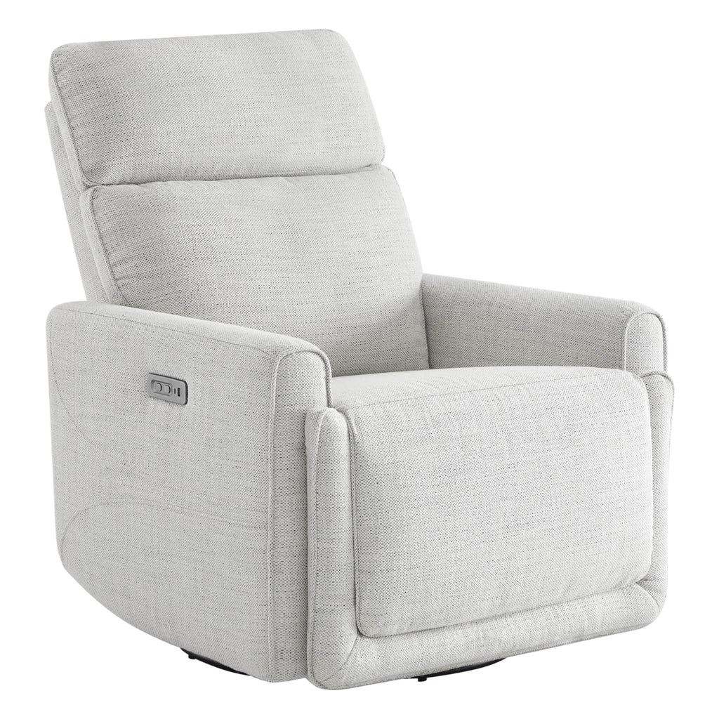 Elysian Power Swivel Nursery Glider Recliner with Adjustable Headrest