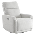 Elysian Power Swivel Nursery Glider Recliner with Adjustable Headrest