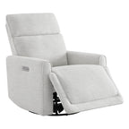 Elysian Power Swivel Nursery Glider Recliner with Adjustable Headrest