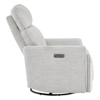 Elysian Power Swivel Nursery Glider Recliner with Adjustable Headrest