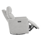 Elysian Power Swivel Nursery Glider Recliner with Adjustable Headrest