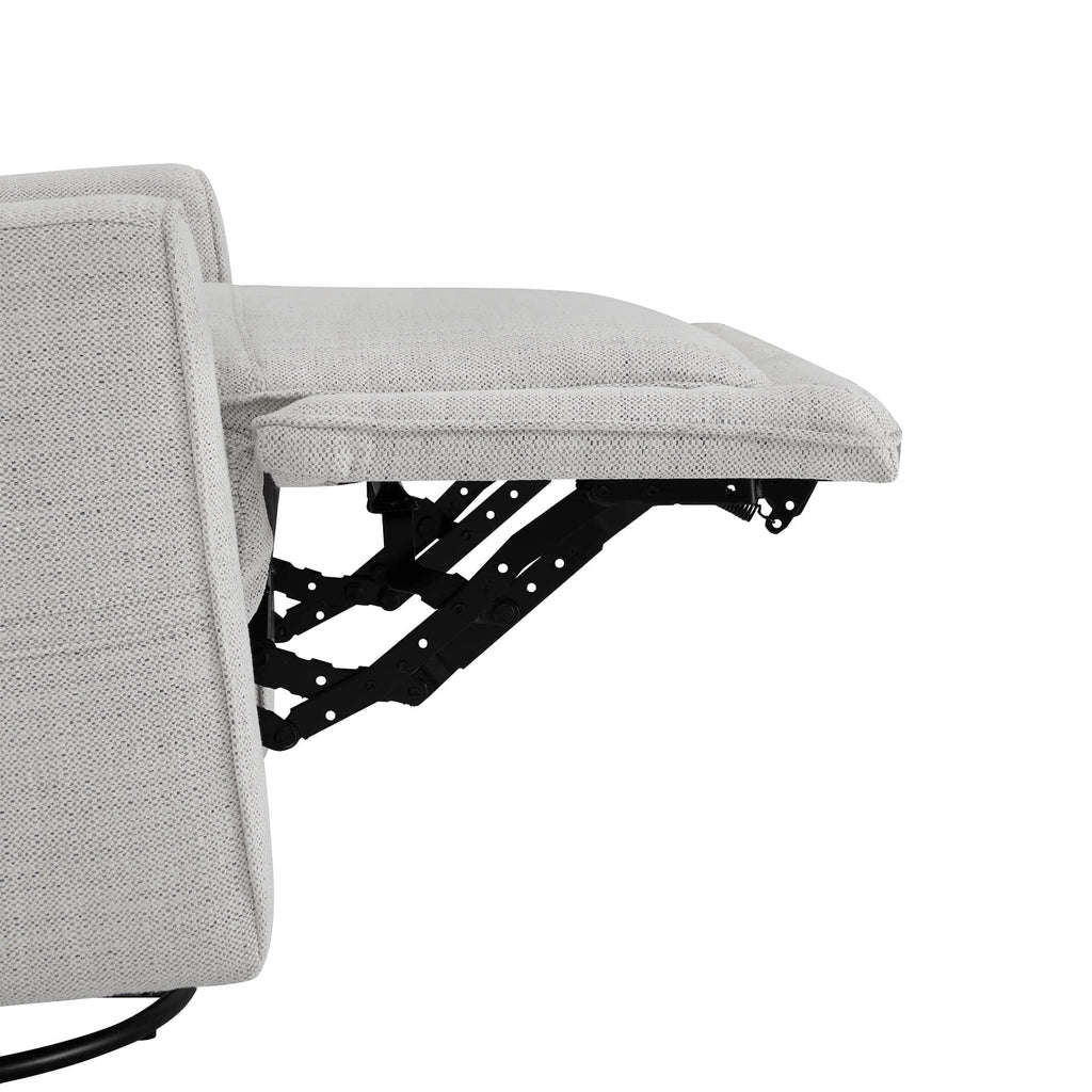 Elysian Power Swivel Nursery Glider Recliner with Adjustable Headrest