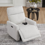 Elysian Power Swivel Nursery Glider Recliner with Adjustable Headrest