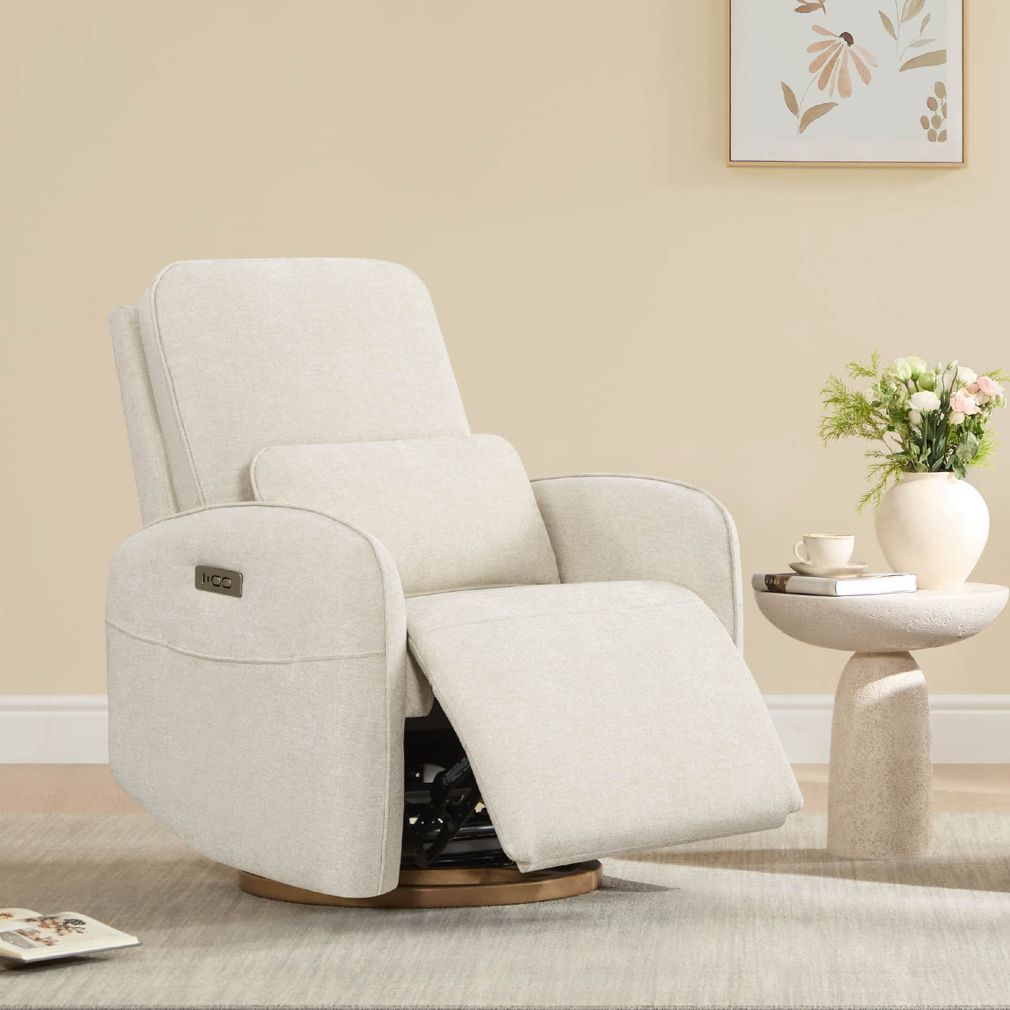 Errol Power Swivel Nursery Glider Recliner