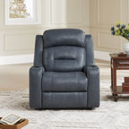 Garrison Genuine Leather Power Lay Flat Recliner with Power Headrest