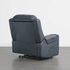 Garrison Genuine Leather Power Lay Flat Recliner with Power Headrest