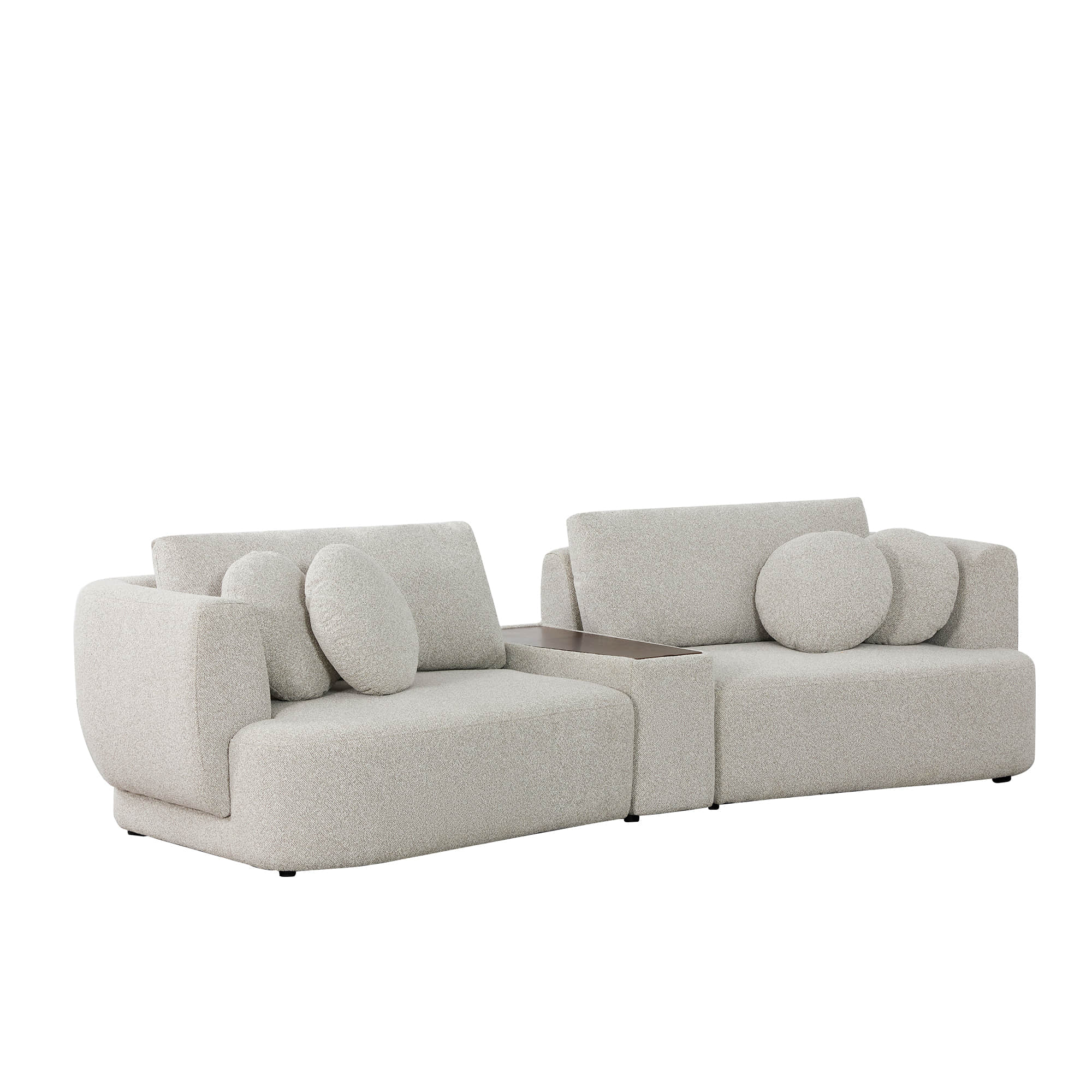 Grace 2-Seat Modular Curved Sofa – Generously Sized Design