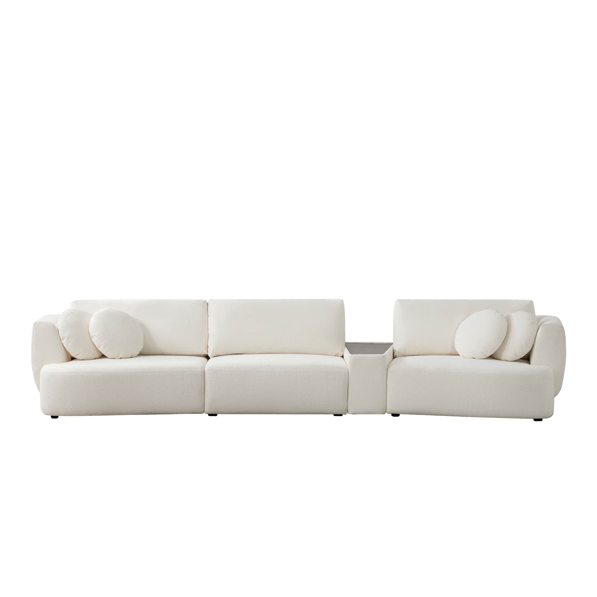 Grace 3-Seat Modular Curved Sofa – Generously Sized Design