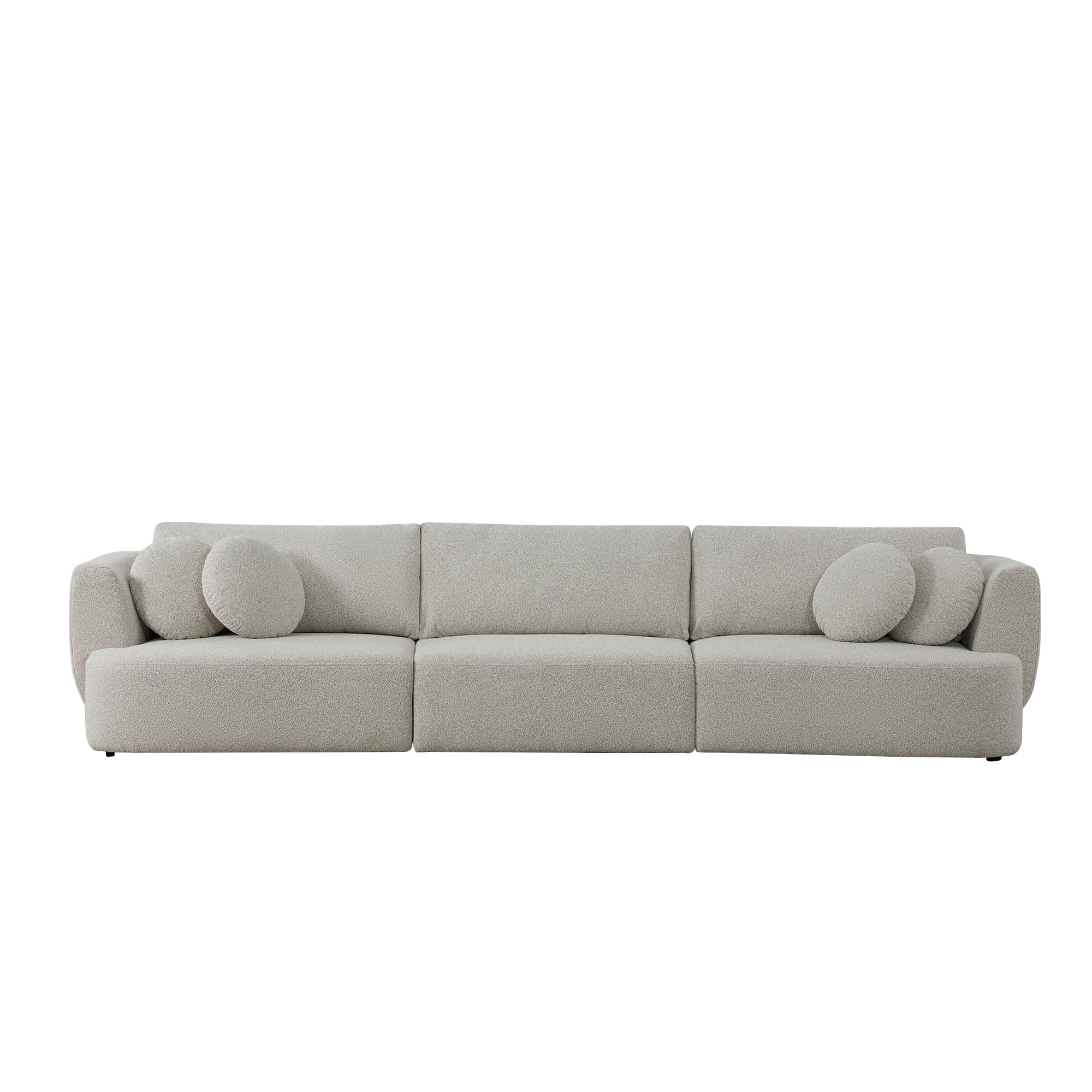 Grace 3-Seat Modular Curved Sofa – Generously Sized Design