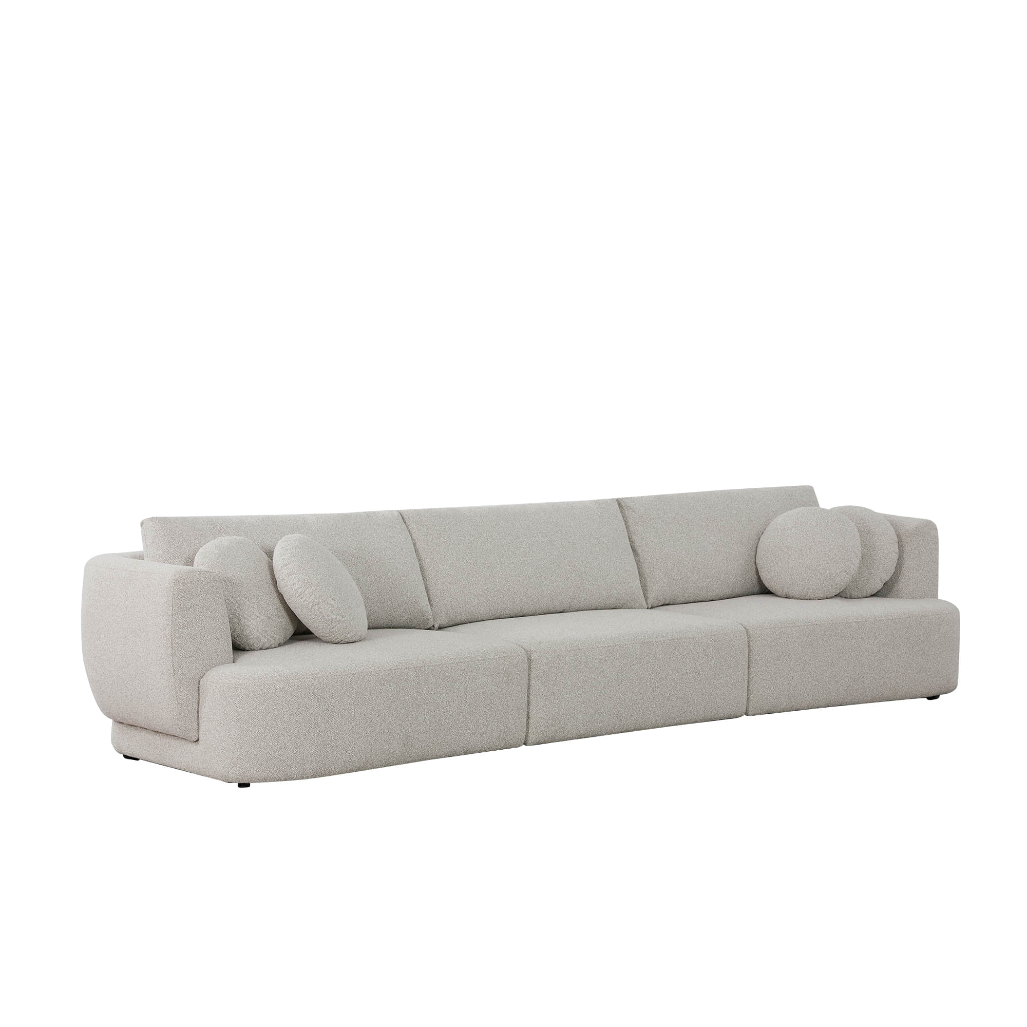 Grace 3-Seat Modular Curved Sofa – Generously Sized Design