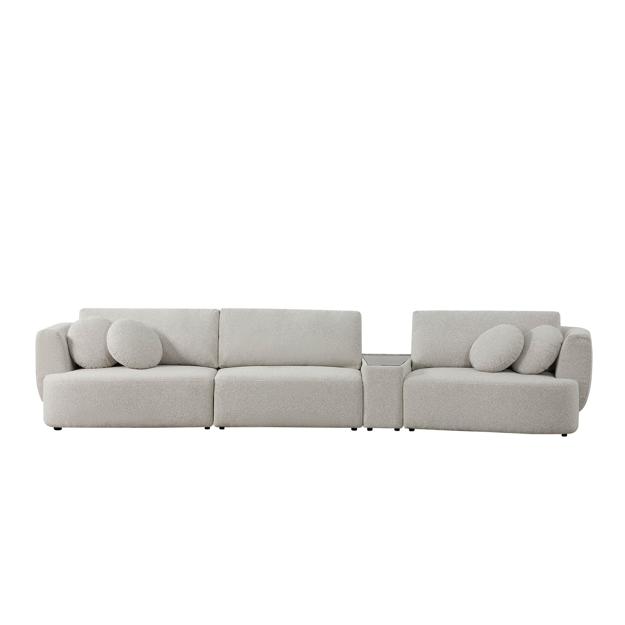 Grace 3-Seat Modular Curved Sofa – Generously Sized Design