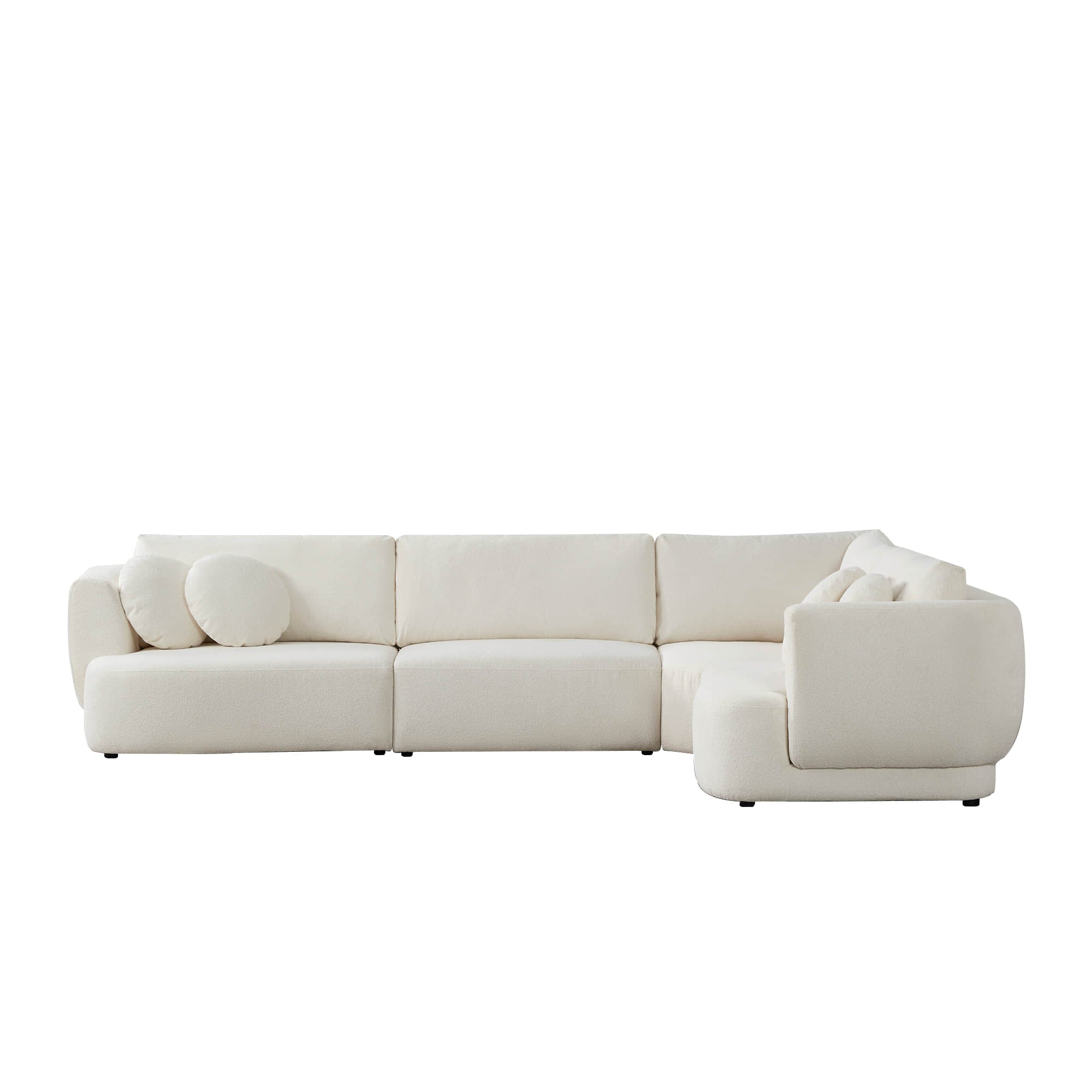Grace 4-Seat Modular Curved Sofa – Generously Sized Design