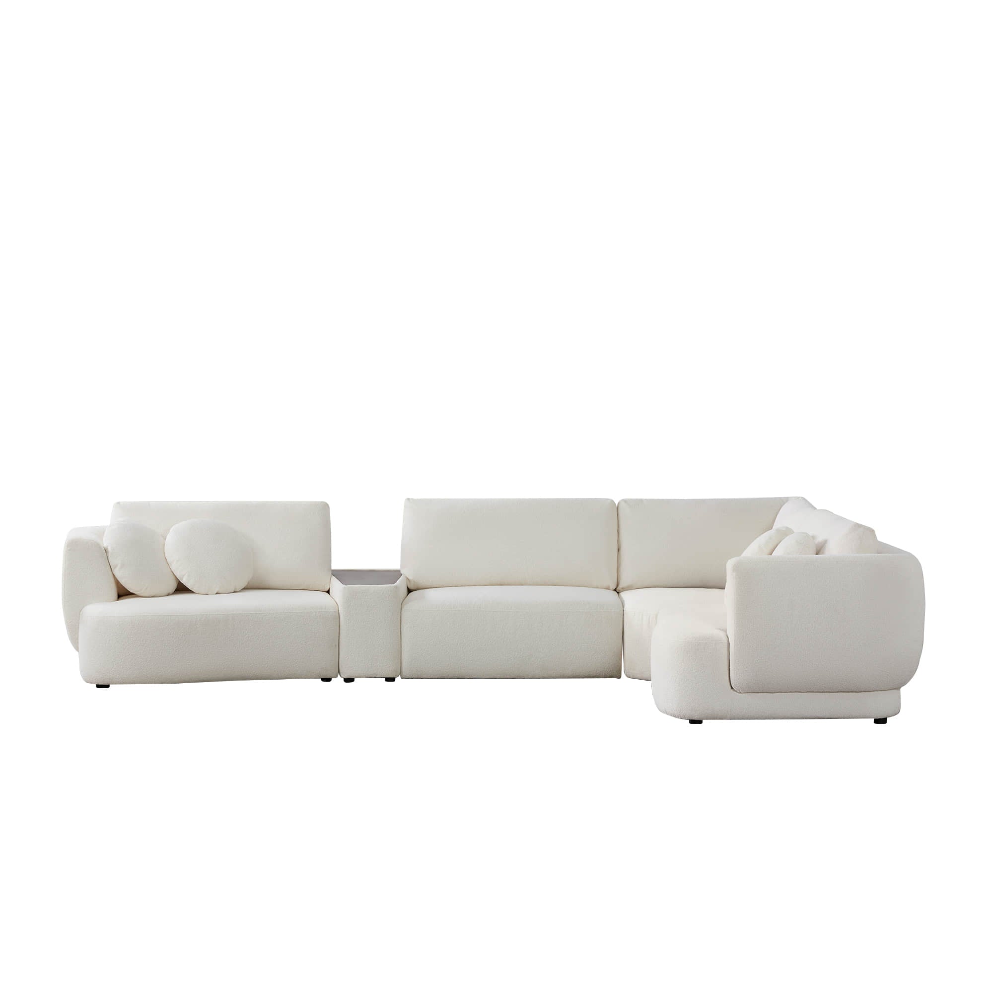Grace 4-Seat Modular Curved Sofa – Generously Sized Design