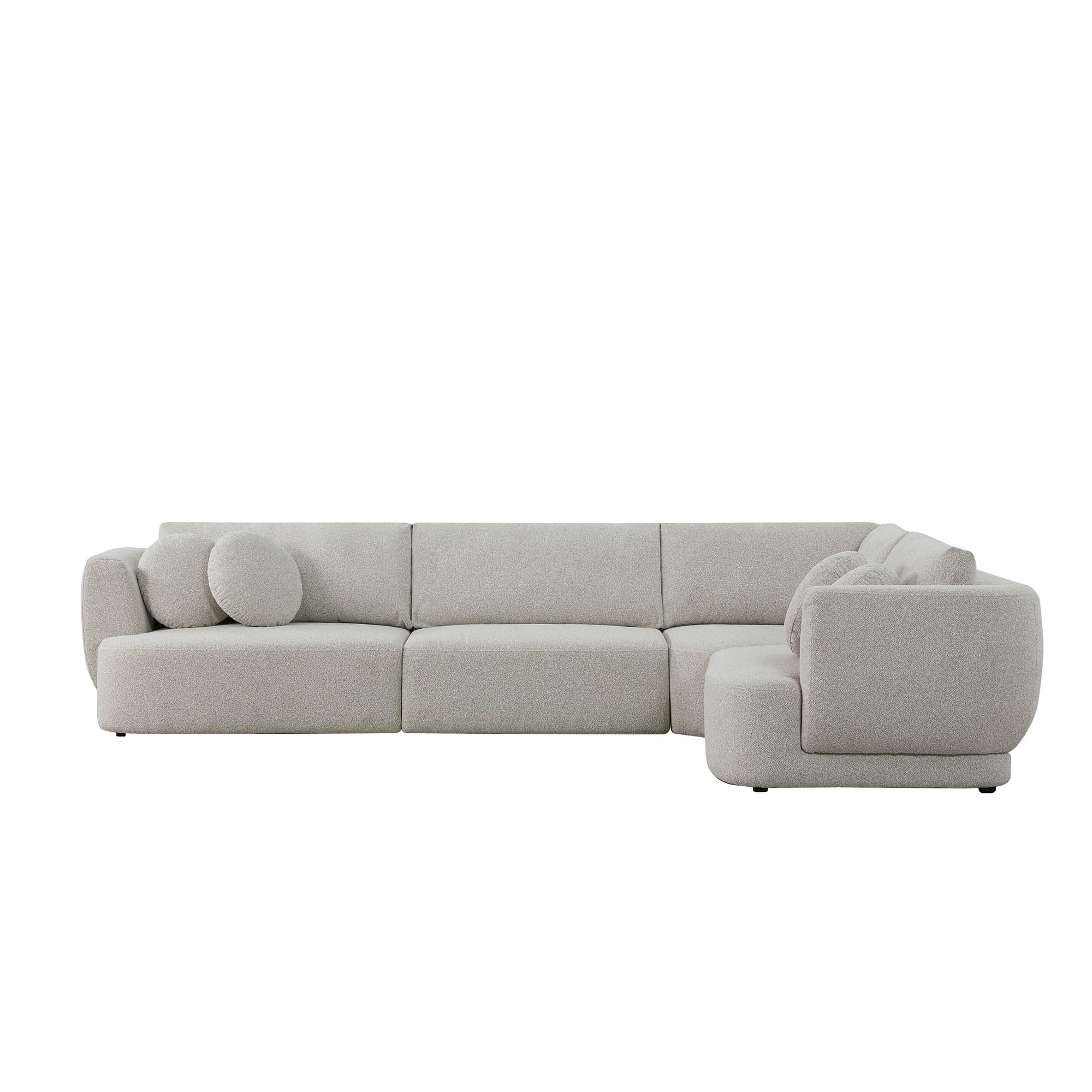 Grace 4-Seat Modular Curved Sofa – Generously Sized Design
