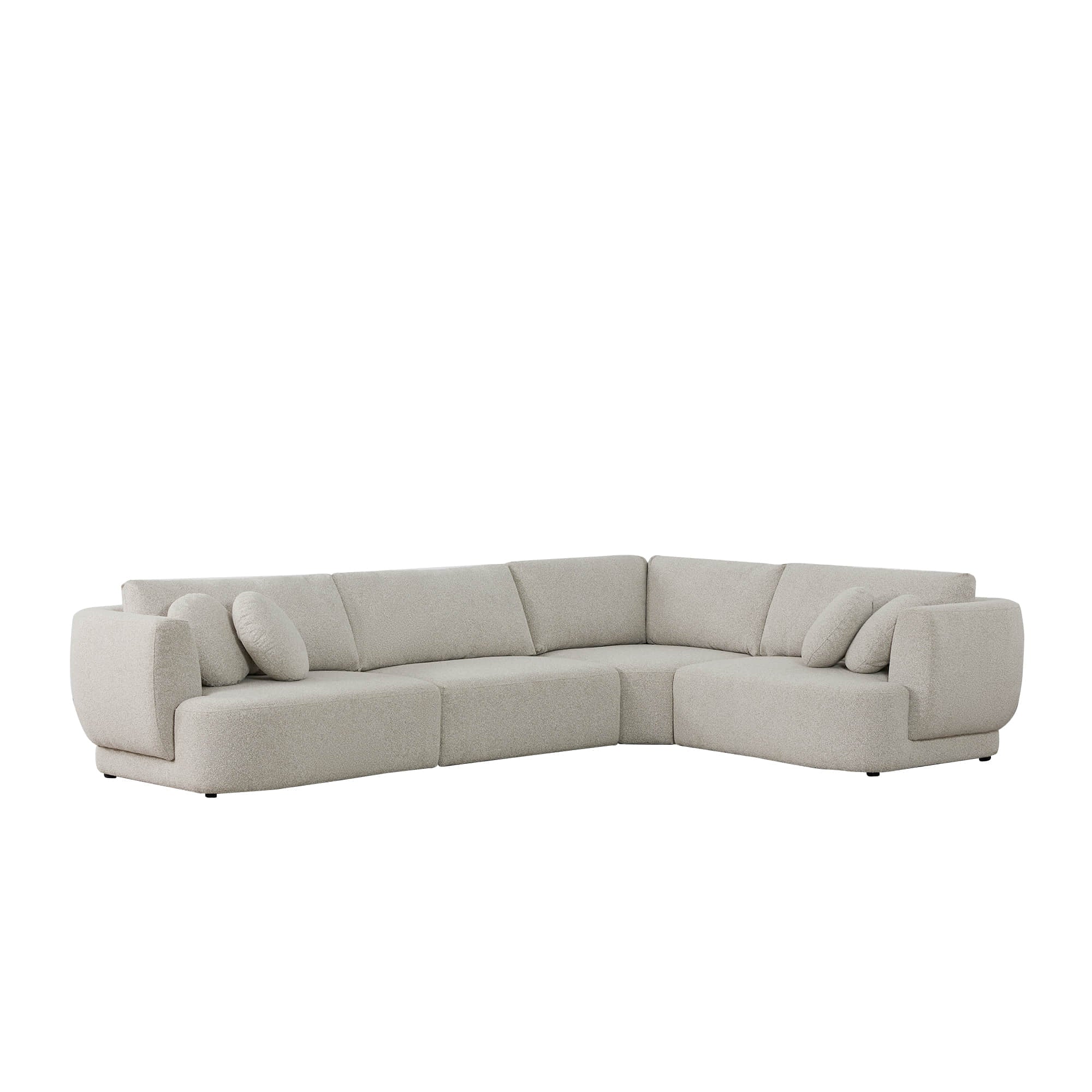 Grace 4-Seat Modular Curved Sofa – Generously Sized Design