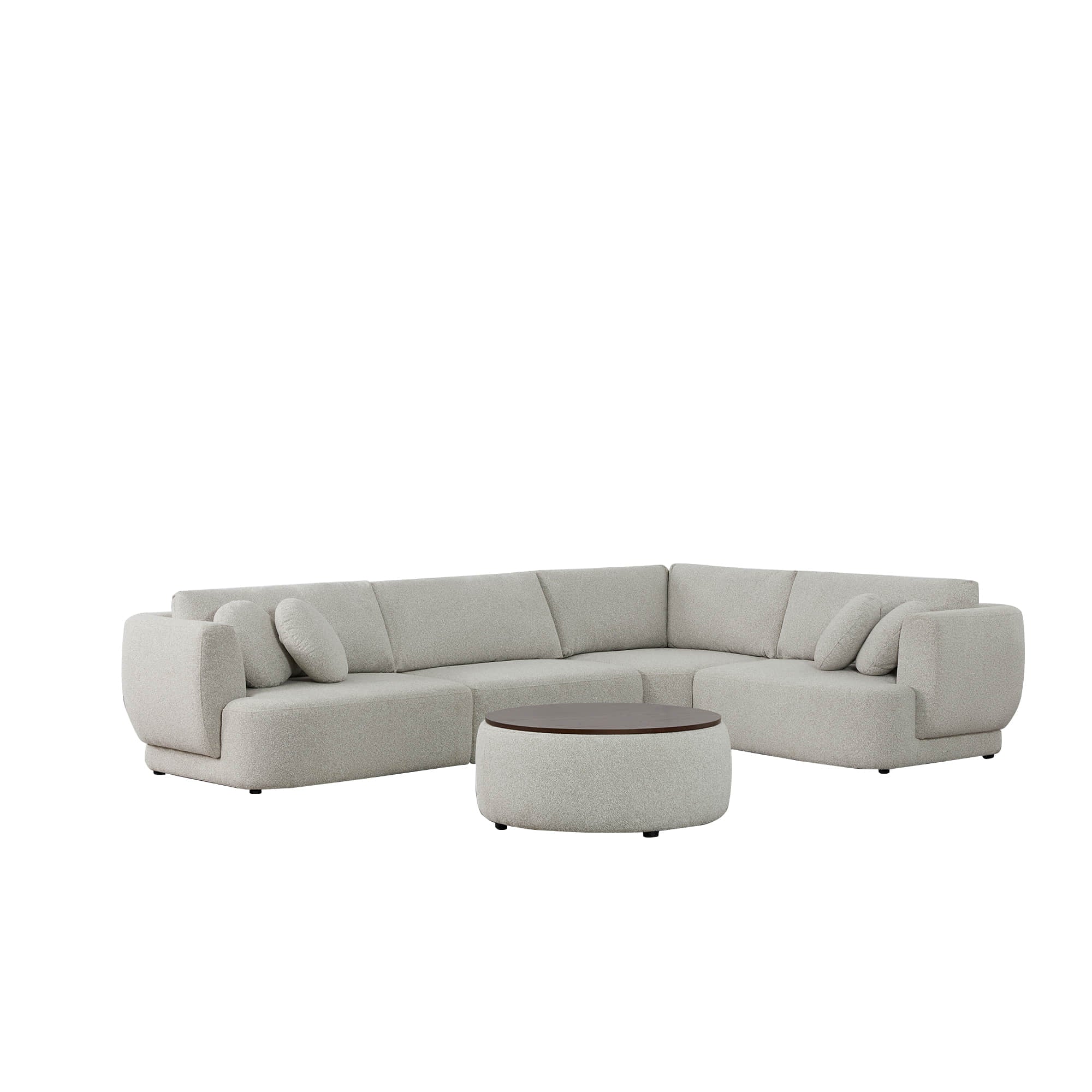 Grace 4-Seat Modular Curved Sofa – Generously Sized Design