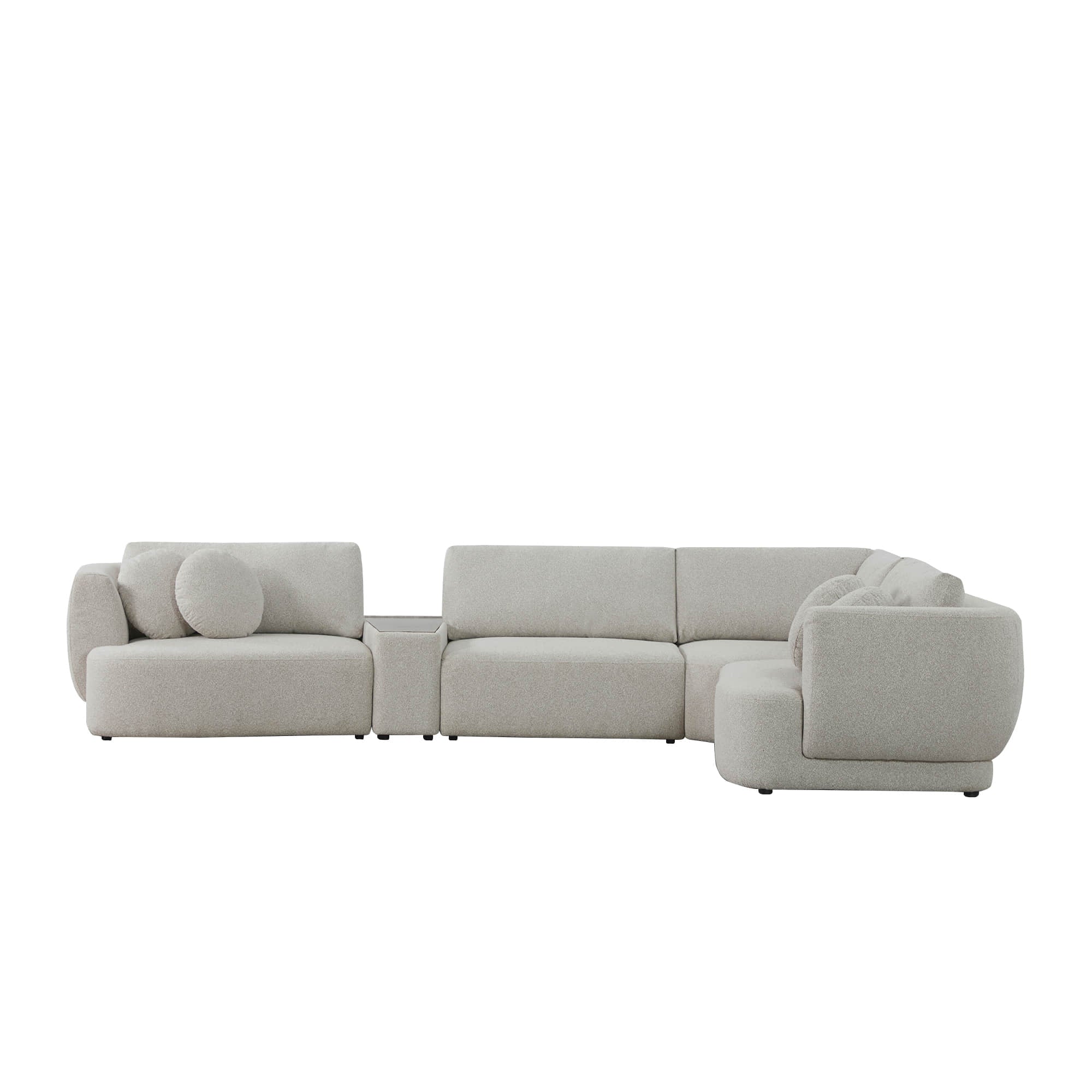 Grace 4-Seat Modular Curved Sofa – Generously Sized Design