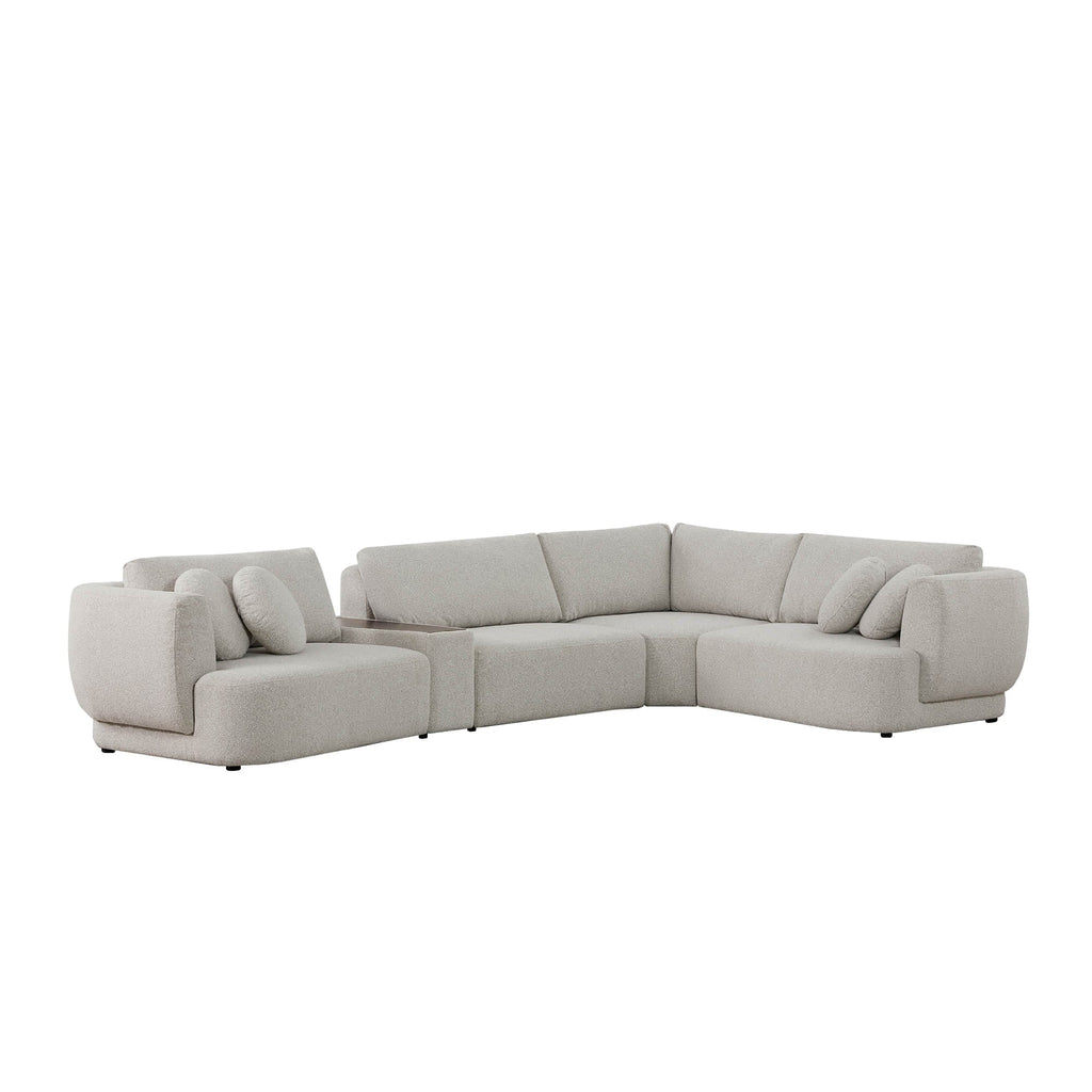 Grace 4-Seat Modular Curved Sofa – Generously Sized Design