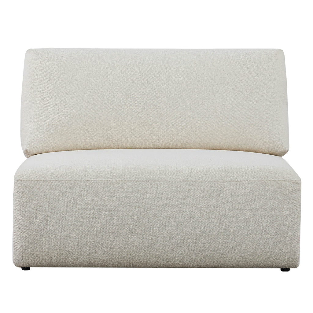 Fauteuil de salon modulaire sans accoudoirs Grace – Design aux dimensions généreuses