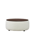 Grace Round Storage Coffee Ottoman