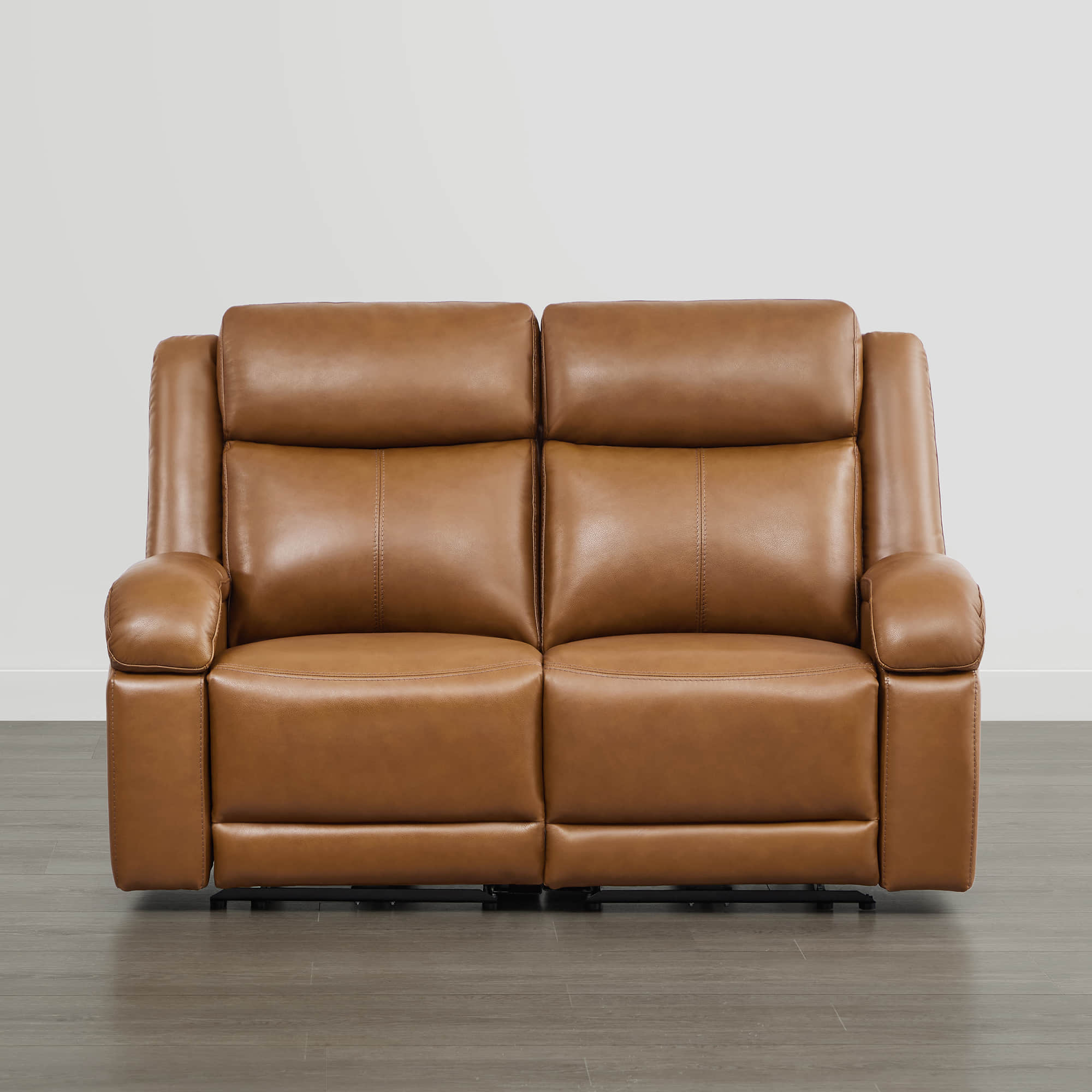 Isaac Genuine Leather Wall Hugger Power Reclining Sofa with Power Headrest