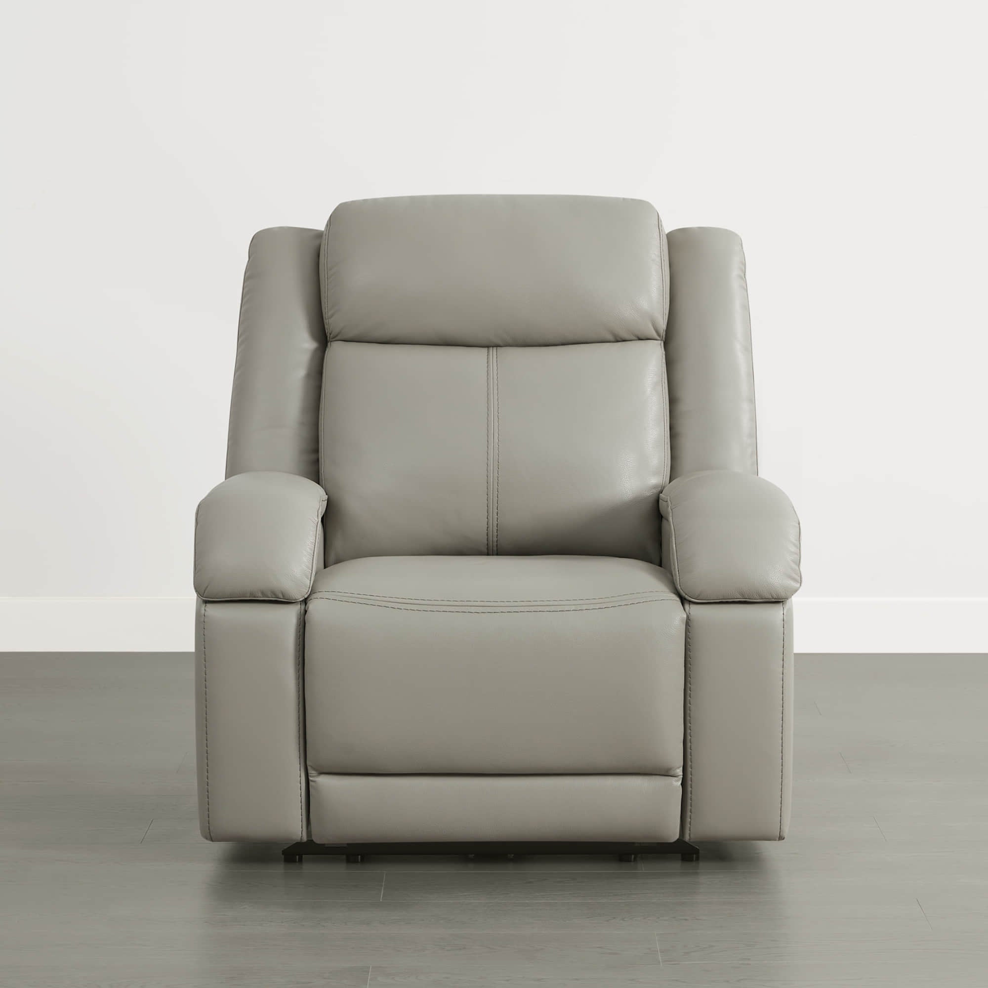 Isaac Genuine Leather Wall Hugger Power Recliner with Power Headrest