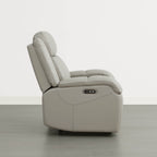 Isaac Genuine Leather Wall Hugger Power Recliner with Power Headrest
