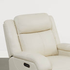 Isaac Genuine Leather Wall Hugger Power Recliner with Power Headrest