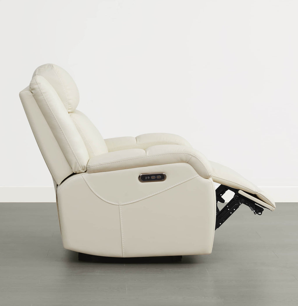 Isaac Genuine Leather Wall Hugger Power Recliner with Power Headrest