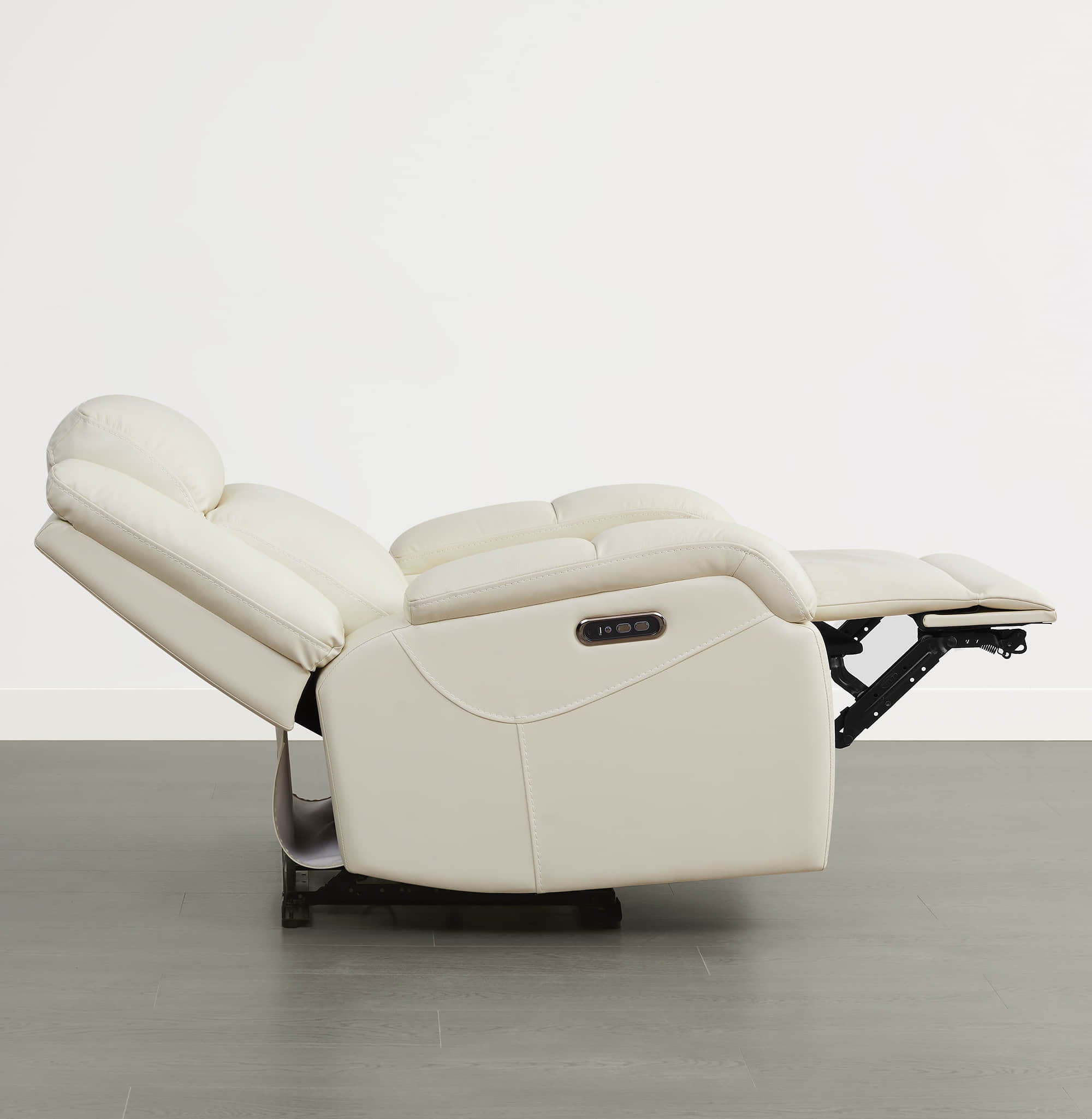 Isaac Genuine Leather Wall Hugger Power Recliner with Power Headrest