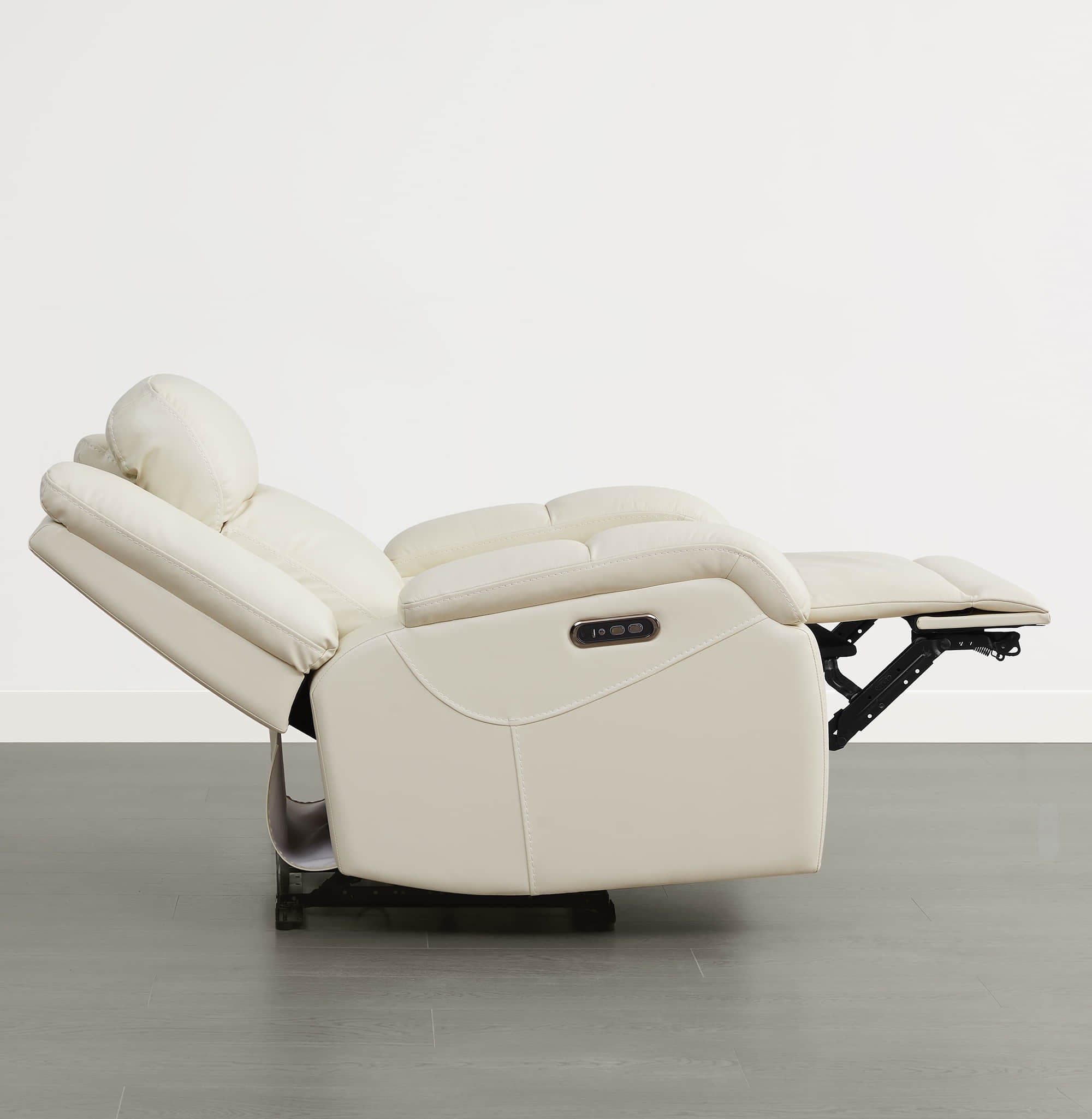 Isaac Genuine Leather Wall Hugger Power Recliner with Power Headrest
