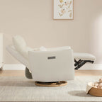 Janice Power Swivel Nursery Glider Recliner with Power Headrest