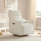 Janice Power Swivel Nursery Glider Recliner with Power Headrest