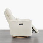 Janice Power Swivel Nursery Glider Recliner with Power Headrest