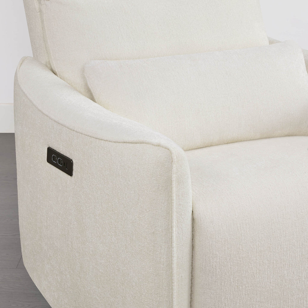 Janice Power Swivel Nursery Glider Recliner with Power Headrest
