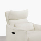 Janice Power Swivel Nursery Glider Recliner with Power Headrest