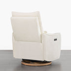 Janice Power Swivel Nursery Glider Recliner with Power Headrest