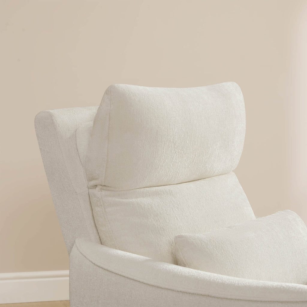 Janice Power Swivel Nursery Glider Recliner with Power Headrest