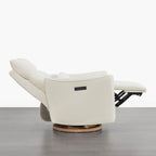 Janice Power Swivel Nursery Glider Recliner with Power Headrest