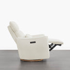 Janice Power Swivel Nursery Glider Recliner with Power Headrest