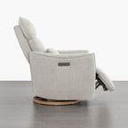 Janice Power Swivel Nursery Glider Recliner with Power Headrest