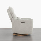 Janice Power Swivel Nursery Glider Recliner with Power Headrest