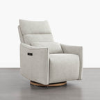 Janice Power Swivel Nursery Glider Recliner with Power Headrest