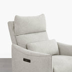 Janice Power Swivel Nursery Glider Recliner with Power Headrest