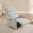 Janice Power Swivel Nursery Glider Recliner with Power Headrest