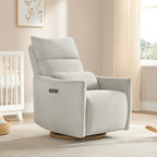 Janice Power Swivel Nursery Glider Recliner with Power Headrest