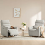 Janice Power Swivel Nursery Glider Recliner with Power Headrest